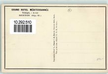 06500 Menton - Grand Hotel Mediterrannee