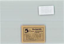 Waldenburg Walbrzych - Notgeld 5 Pfennig