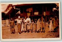 Volkstypen Kinder AK Trachten Indonesien Foto AK