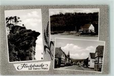 66996 W6781 Fischbach bei Dahn Gebrauchsspuren Rückseite mit Abschürfungen und Kleberesten