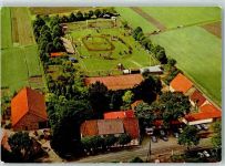49356 W2840 St. Hülfe - Rückseite mit Abschürfungen und Kleberesten Fliegeraufnahme ADAC-Hotel Lohaus Ausflugslokal