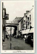 Stockport 1953 Foto AK Underbank and Striking Clock