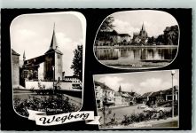 41844 W5144 Wegberg Gebrauchsspuren Rückseite mit Abschürfungen und Kleberesten Kath. Pfarrkirche Weiher Hauptstraße