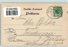 24937 W2390 Flensburg 1899 Gebrauchsspuren Stadt Hafen Bahnpost