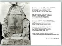 78606 W7201 Oberflacht - Sängermahnmal Gedicht Karl Schröder