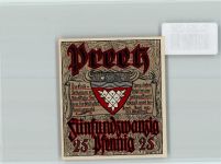 24211 W2308 Preetz , Holst - Notgeld Ich will dat Schnauzen lernen Stadtwappen