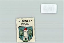 89331 W8872 Burgau , Schwab Gebrauchsspuren Wappen Vignette