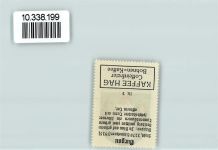 89331 W8872 Burgau , Schwab Gebrauchsspuren Wappen Vignette