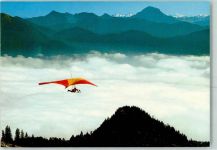 in den Alpen AK Paragleiten