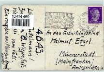 Geburtstag AK Glückwunsch Auto 1943 Gebrauchsspuren