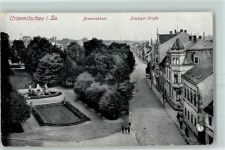 08451 O9630 Crimmitschau - Bismarckhain Brunnen Leipziger Straße