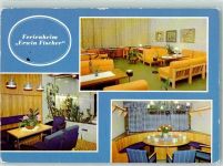18225 O2565 Kühlungsborn , Ostseebad - Ferienheim Erwin Fischer Klubraum Empfang Bauernstube