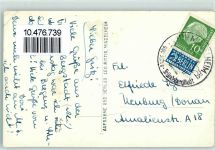 87719 W8948 Mindelheim - Marktplatz Telefonhäuschen Marienbrunnen Briefmarkenautomat