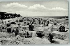 26465 W2941 Langeoog - Strand Strandkörbe Strandweg