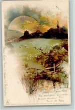 Sonnenschein Postkarte Serie IV - Landschaft am See Winkler & Schorn
