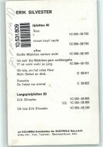 Erik Sylvester, gute Erhaltung Schlagersänger FOTO KEINE AK