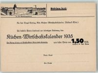 07381 O6840 Pößneck - Bestellung Küchen Wirtschaftskalender Postkarte