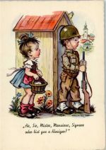 sign Hanitzsch - Wachtposten - Kinder in Uniform Künstler