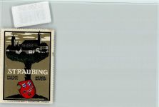 94315 W8440 Straubing Lithographie Vignette - sign Dorn