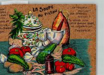 La Soupe au Pistou Bohnensuppe AK Frucht, Gemüse