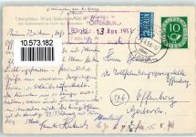 95671 W8599 Bärnau , Oberpf - Oberpfälzer Wald-Silberhütte Überstempel