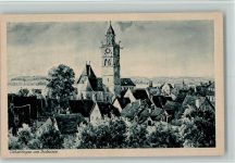 W7770 Überlingen , Bodensee Ortsansicht mit Kirche sign. Marschall Marschall, V. Künstlerkarte