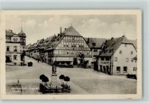 08118 O9509 Hartenstein b Zwickau Gebrauchsspuren Markt