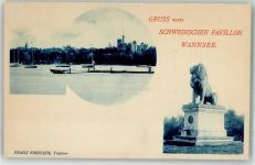 10115 W1000 Wannsee - Schwedenpavillon am Wannsee Flensburger Löwe