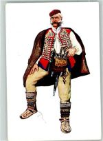 Tracht Lika sign. Vladimir Kirin Trachten Kroatien Künstlerkarte