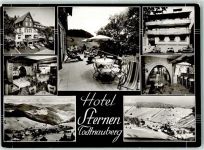 79674 W7868 Todtnauberg - Hotel Sternen Gastraum Bar Terrasse