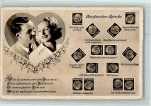 Serie 26605-2 AK Eckknick Briefmarkensprache Foto AK