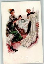 TheNr. 187 Trousseau Hochzeitskleid aussuchen sign. Harrison Fisher Reinthal u. Newman Künstlerkarte