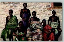 Patienten der ärztlichen Mission in Aburi Goldküste Afrikan. Volkstyp