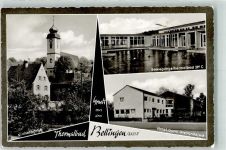 79415 W7848 Bad Bellingen , Baden - Kirche St. Leodegar Bewegungsthermalbad Hotel Dreiländereck