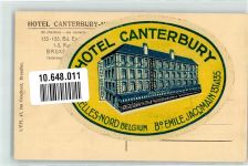 Brüssel Bruxelles - Hotel Canterbury Oldtimer