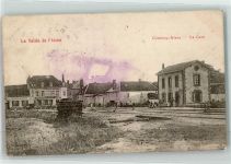 51220 Cormicy 1915 Gebrauchsspuren Bahnhof Hotel du Gare
