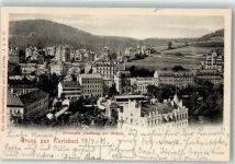 Karlovy Vary Karlsbad 1901 - Parkstrasse