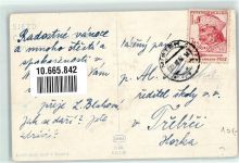 Prag Praha Friedenstaube Politik Rotes Kreuz 1952 Künstlerkarte