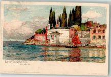 25060 San Vigilio Künstlerkarte sign. Wielandt, M. Lago di Garda