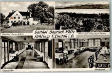 88138 W8995 Rehlings 1956 Foto AK Gasthaus Bayrische Höfle