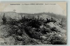 77570 Chateau-Landon Foto AK Katastrophe