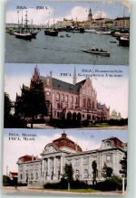 Riga 1913 - Kommerzschule Museum Hafen