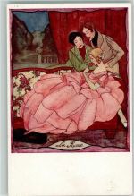 La Rose Biedermeier Poesie / Liebe Verehrung Serie 132 Cramer, M. (Rie) Künstlerkarte