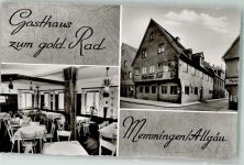 87700 W8940 Memmingen Foto AK Gasthaus zum goldenen Rad Pension
