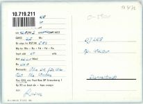 O5900 Eisenach , Thür DM 3 SBI Wartburg Auto Klubstation des VEB Automobilwerk DDR Qsl-Karte Gebrauchsspuren