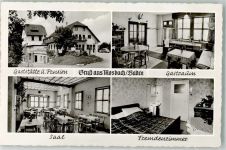 74821 W6950 Mosbach , Baden Foto AK Gasthaus Pension Häffner-Dell