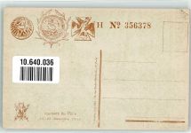Künstlerkarte Patriotik Journ ee du Poilu Verlag Lapina Rotes Kreuz 1915 Gebrauchsspuren