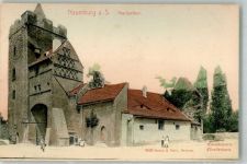 06618 O4800 Naumburg Saale Künstlerkarte Marientor Handkoloriert