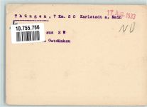 97289 W8702 Thüngen 1933 FOTO KEINE AK Fliegeraufnahme des Ortes Original aufmontierte Verlagsmusterkarte