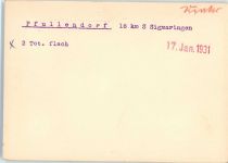 88630 W7798 Pfullendorf , Baden 1931 FOTO KEINE AK Fliegeraufnahme des Ortes mit der Stadtpfarrkirche St. Jakob Original aufmontierte Verlagsmusterkarte